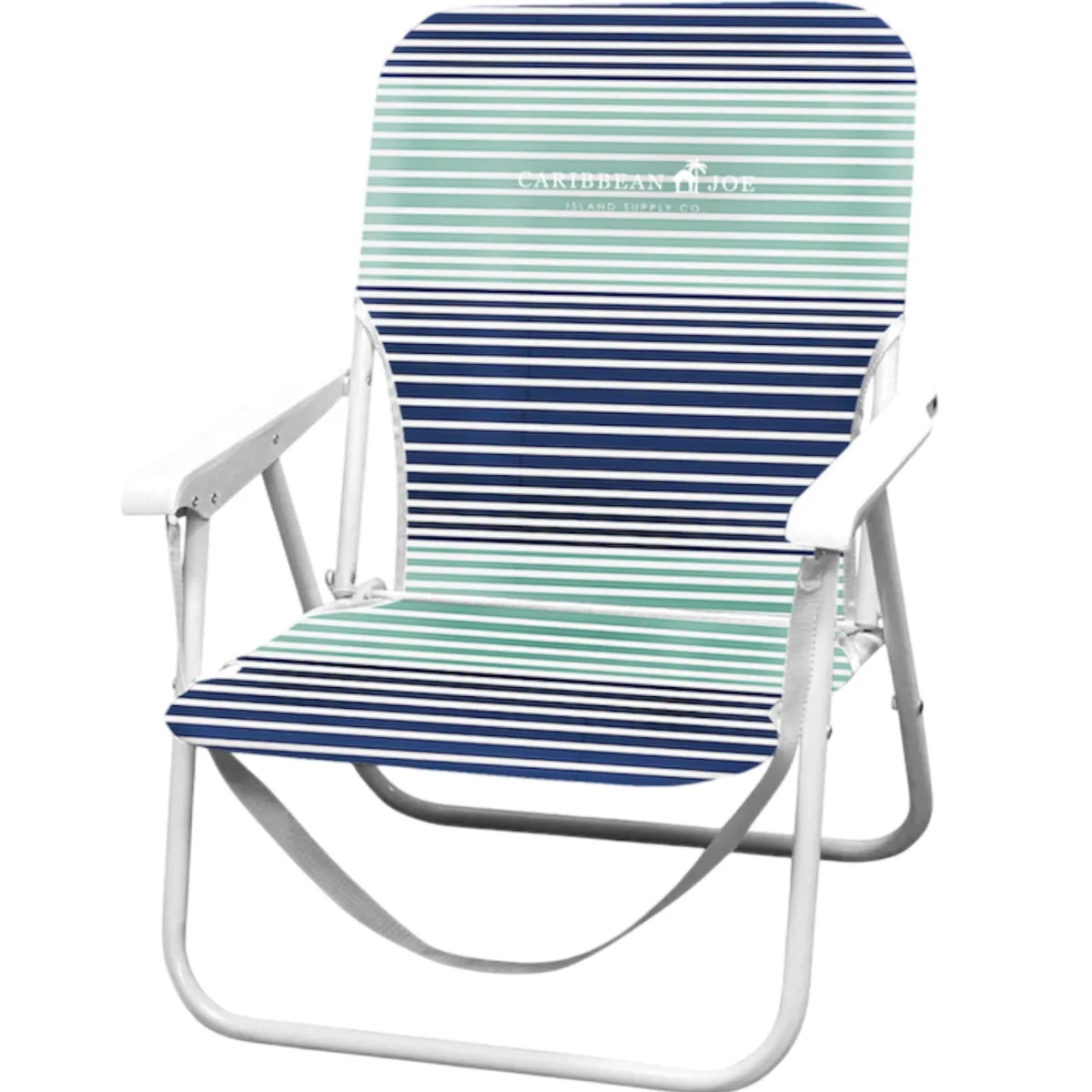  Carribean Joe Folding Beach Chair Horizon Stripe 22 W x 16.5 D x 25.2 H in — product photo
