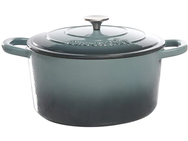Crock-Pot Crock-Pot 69143.02 Artisan 7 Quart Enameled Cast Iron Dutch Oven Slate Gray — product photo