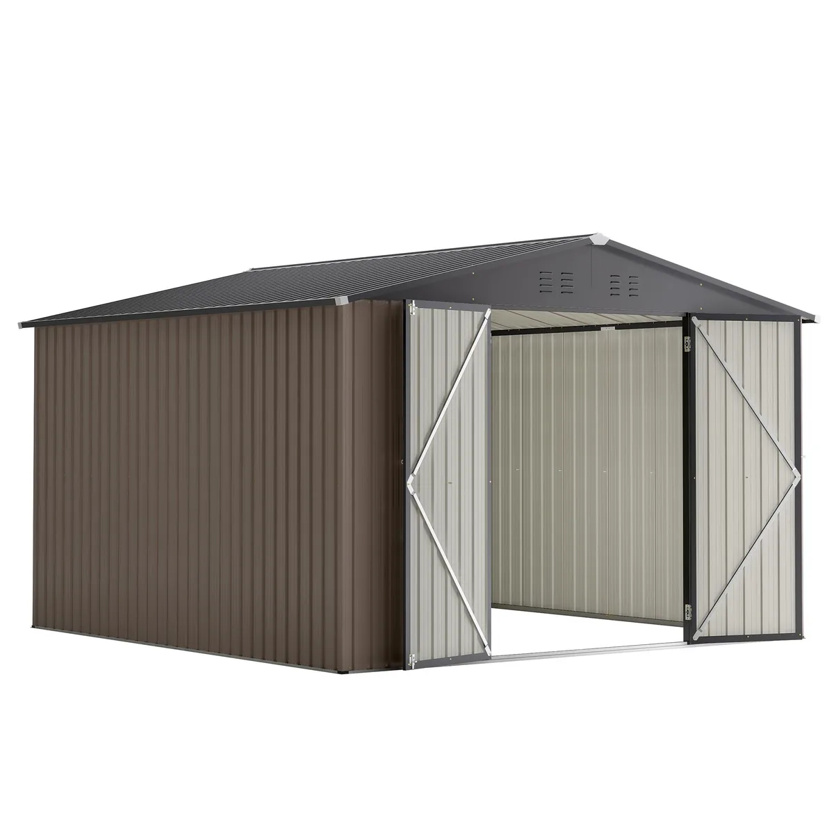 tuphen tuphen Brown Metal Trellis 113.7"D x 117.68"W x 79.21"H — product photo