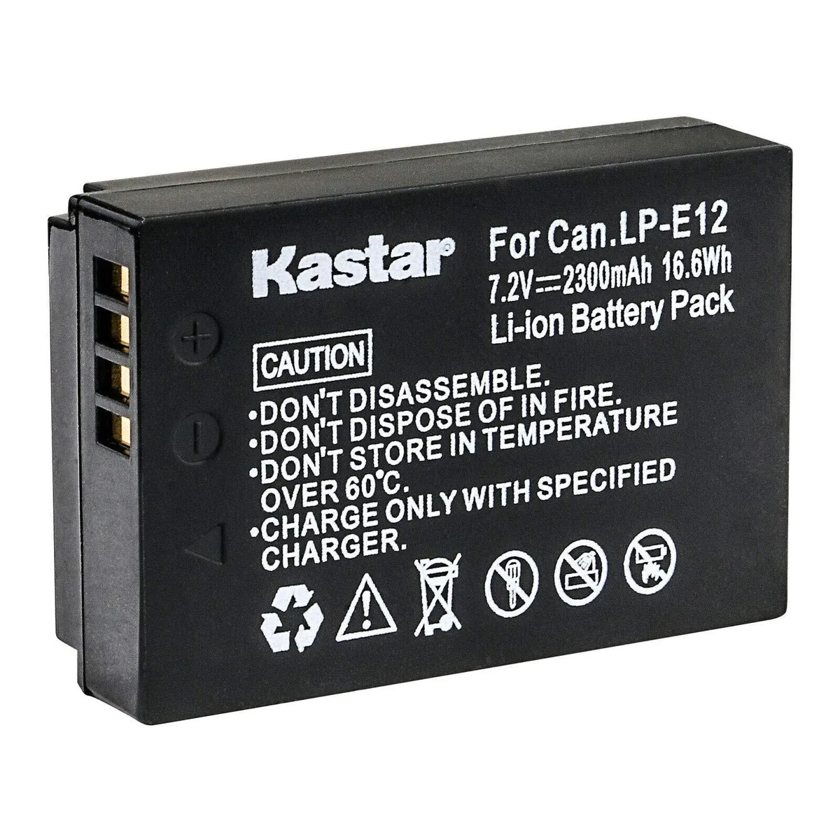 Kastar Kastar LP-E12 Battery 7.2V 2300mAh 1-Pack — product photo