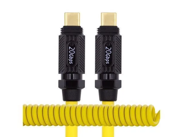 LORDWORLD LORDWORLD Vszerda Stretch Coiled Silicone USB4 Cable 140W 20Gbps 8K 1.8m — product photo