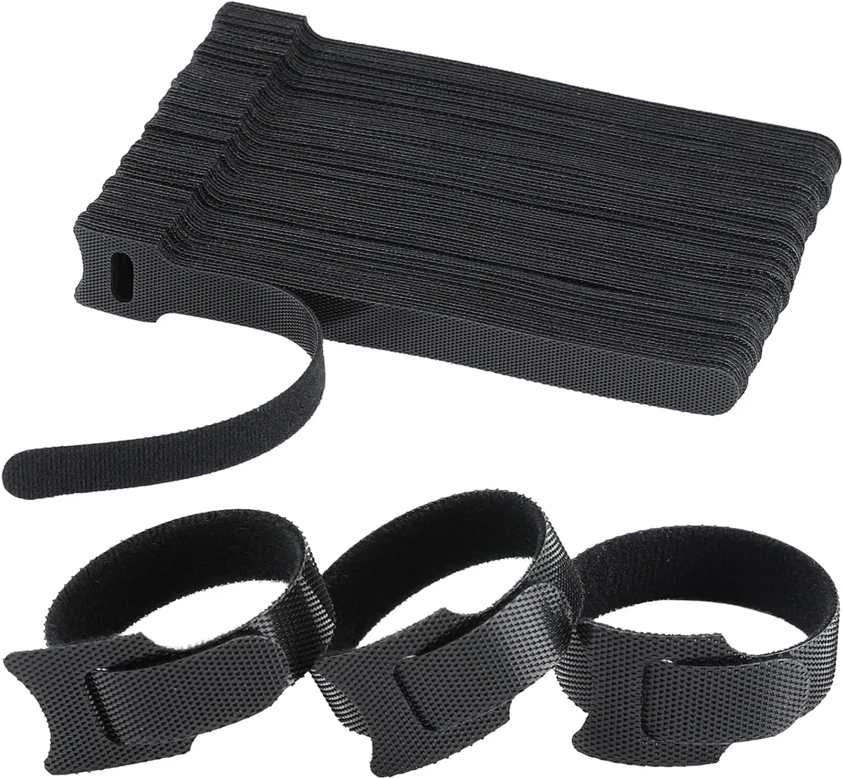 Ennovor Ennovor 120PCS 6 Inch Reusable Cable Ties Black — product photo