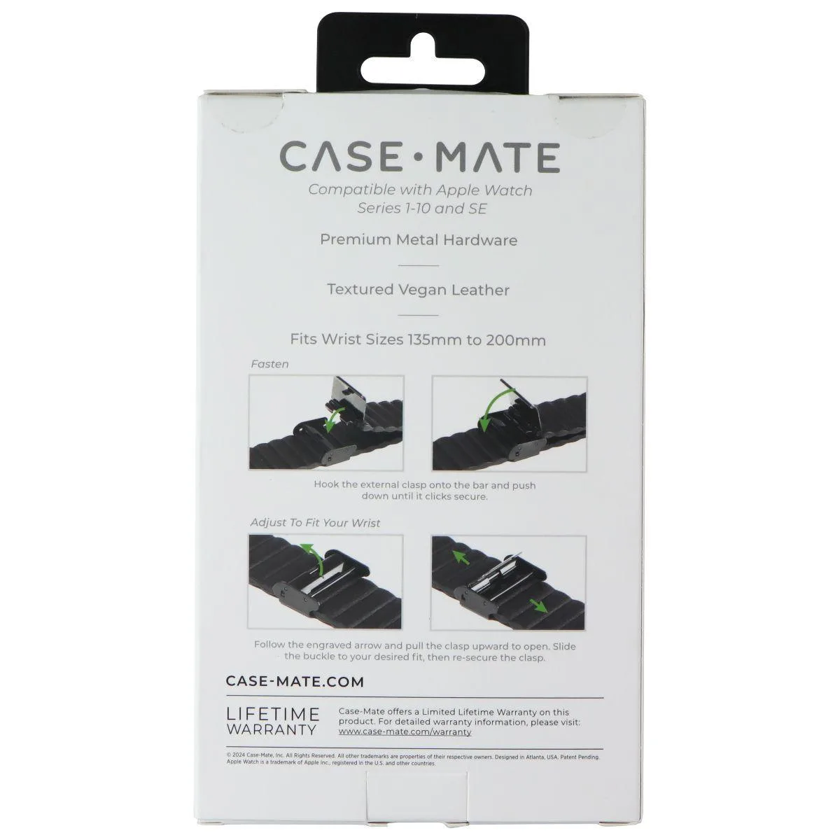 Case-Mate Case-Mate Signature Ridge Band 42-49mm Apple Watch Black — product photo
