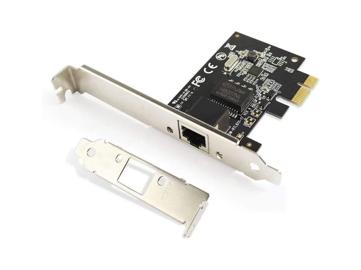 BONAEVER BONAEVER Gigabit Ethernet PCI Express PCI-E Network Card 10/100/1000Mbps RJ45 LAN Adapter Converter — product photo
