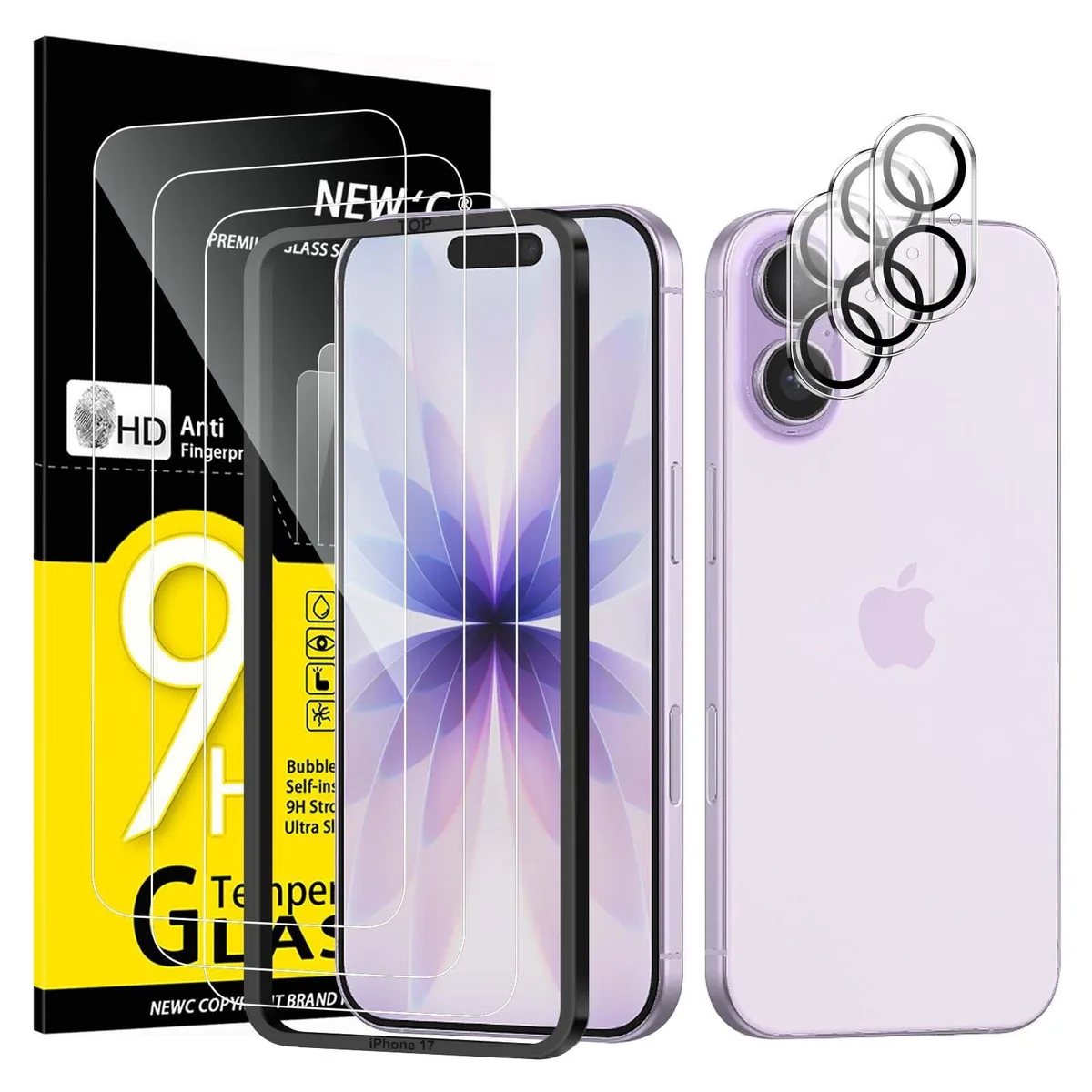  NEC iPhone 17 6.3 inches Screen &amp; Camera Protector Kit cell phones - unlocked — product photo