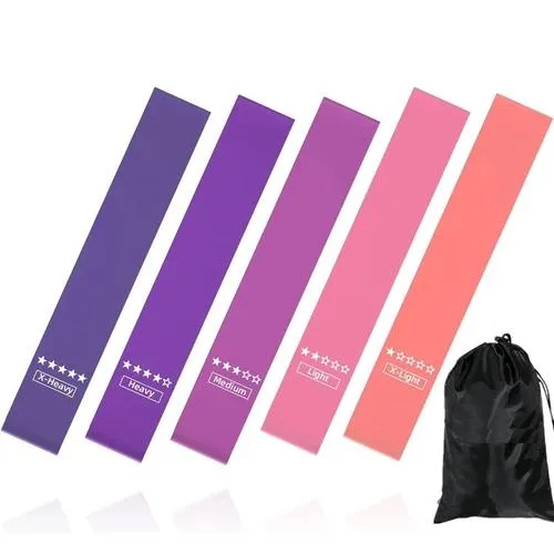 NShi NShi 5-Level Fabric Resistance Band Set 14" x 2.76 — product photo