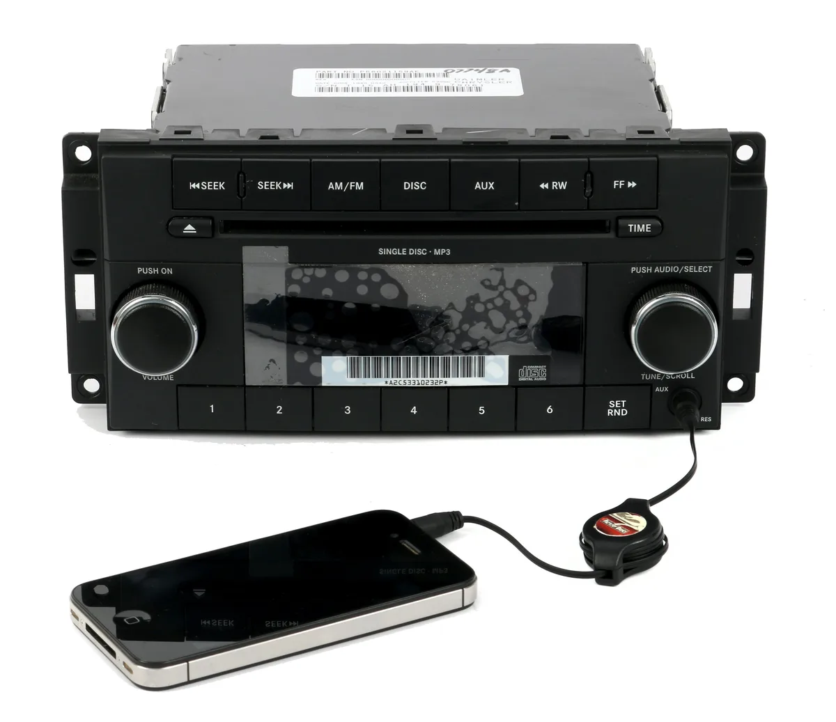 1 Factory Radio 1 Factory Radio P68021159AE receiver AM FM CD Aux 2008-2009 — product photo