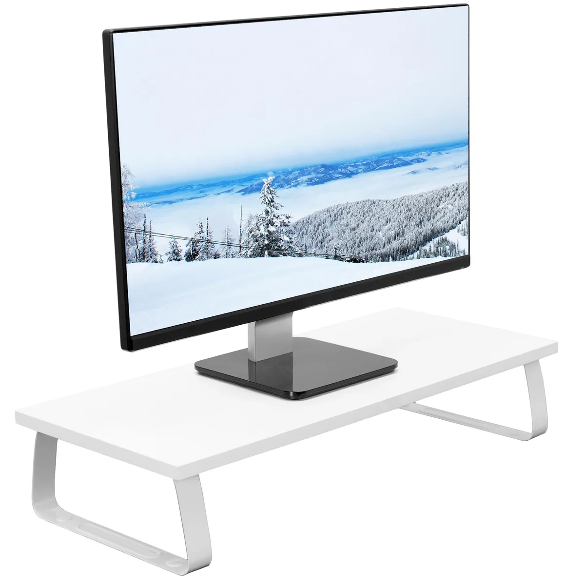 VIVO VIVO White Wood 24" Monitor Riser 44 lbs — product photo