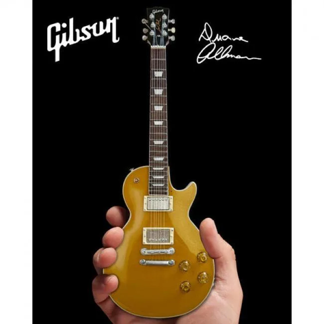 Axe Heaven Axe Heaven GG-132 Duane Allman 1957 Gibson Les Paul Goldtop 10 Inch Miniature Guitar Hobby Collectible — product photo