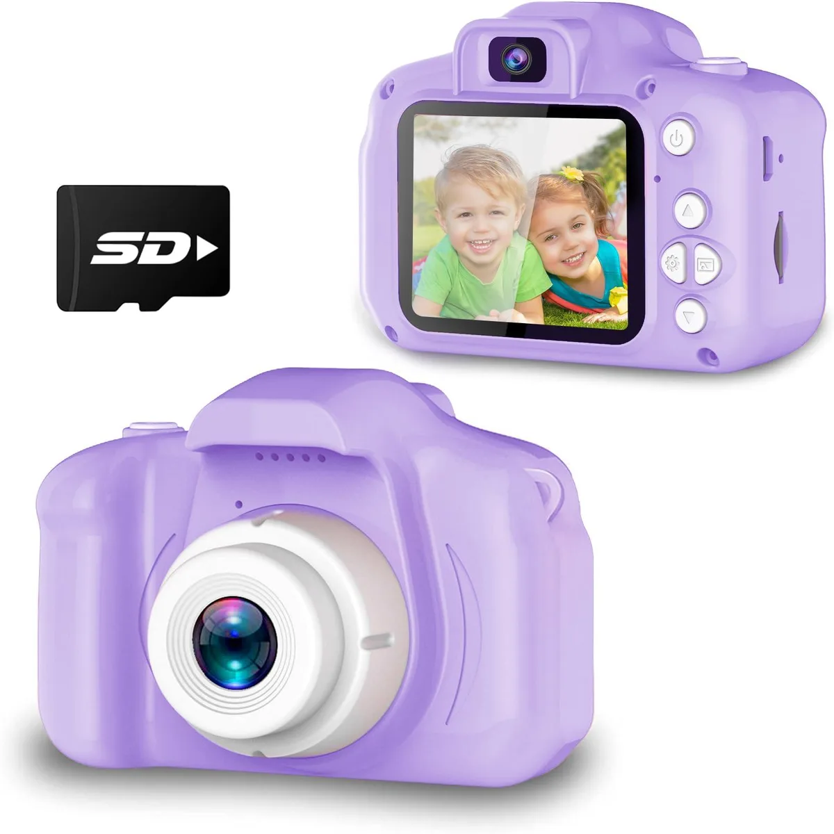  Seckton X2 Kids Selfie Camera 1080p Dual Camera Purple White — product photo