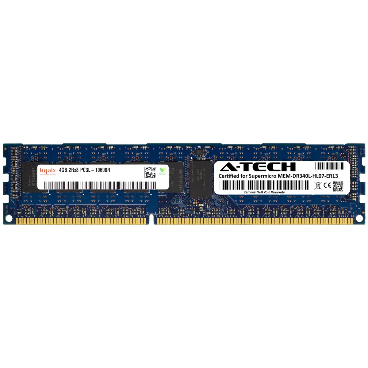 A-Tech A-Tech Supermicro Certified 4GB DDR3L 1333MHz 2Rx8 ECC RDIMM 240-Pin Server Memory — product photo
