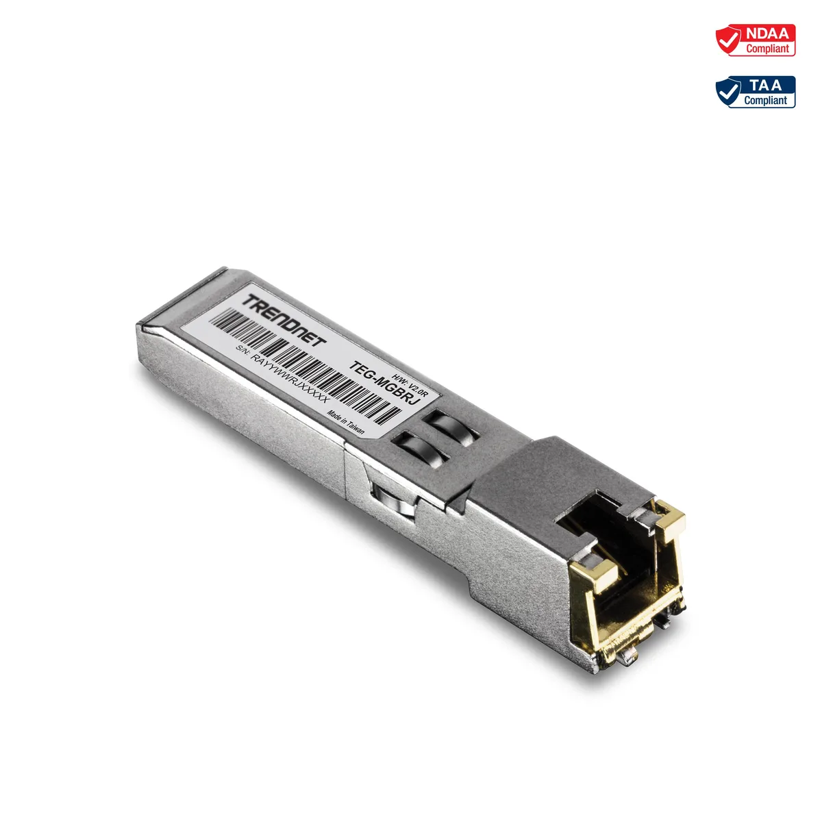 TRENDnet TRENDnet TEG-MGBRJ 1000BASE-T SFP transceiver 100m 1.25Gbps — product photo