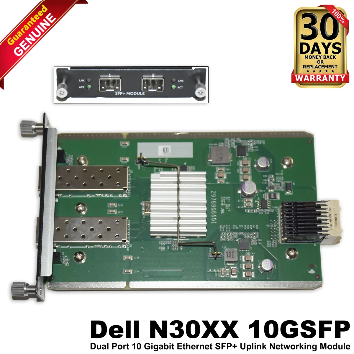 DELL DELL N30XX 10GSFP Dual Port 10GbE SFP+ Uplink Module 41VC3 laptop replacement part — product photo