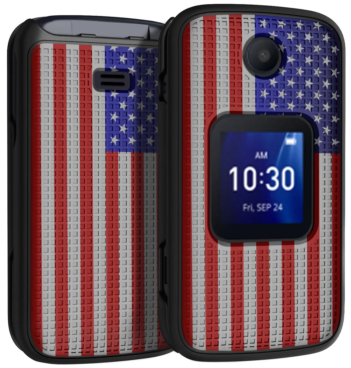 Nakedcellphone Nakedcellphone Grid Textured Slim Case USA Flag Design 4056 4058 — product photo