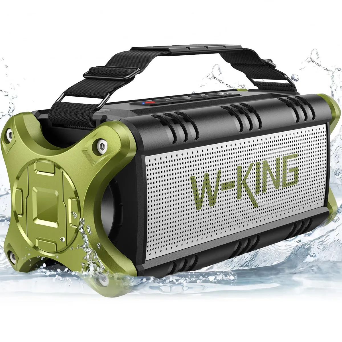  W-KING D8 50W portable speaker Green — product photo