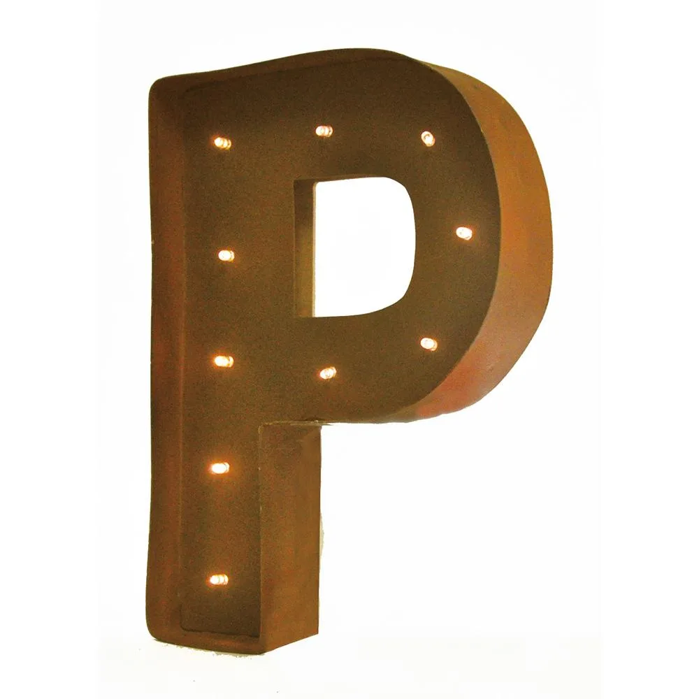Vandue Corporation Vandue Corporation LED Glow Letter P 11" Brown-P — product photo