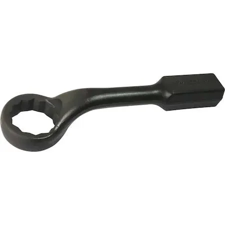 Gray Tools 66884 striking face box wrench with 12 point 45° offset head black oxide finish