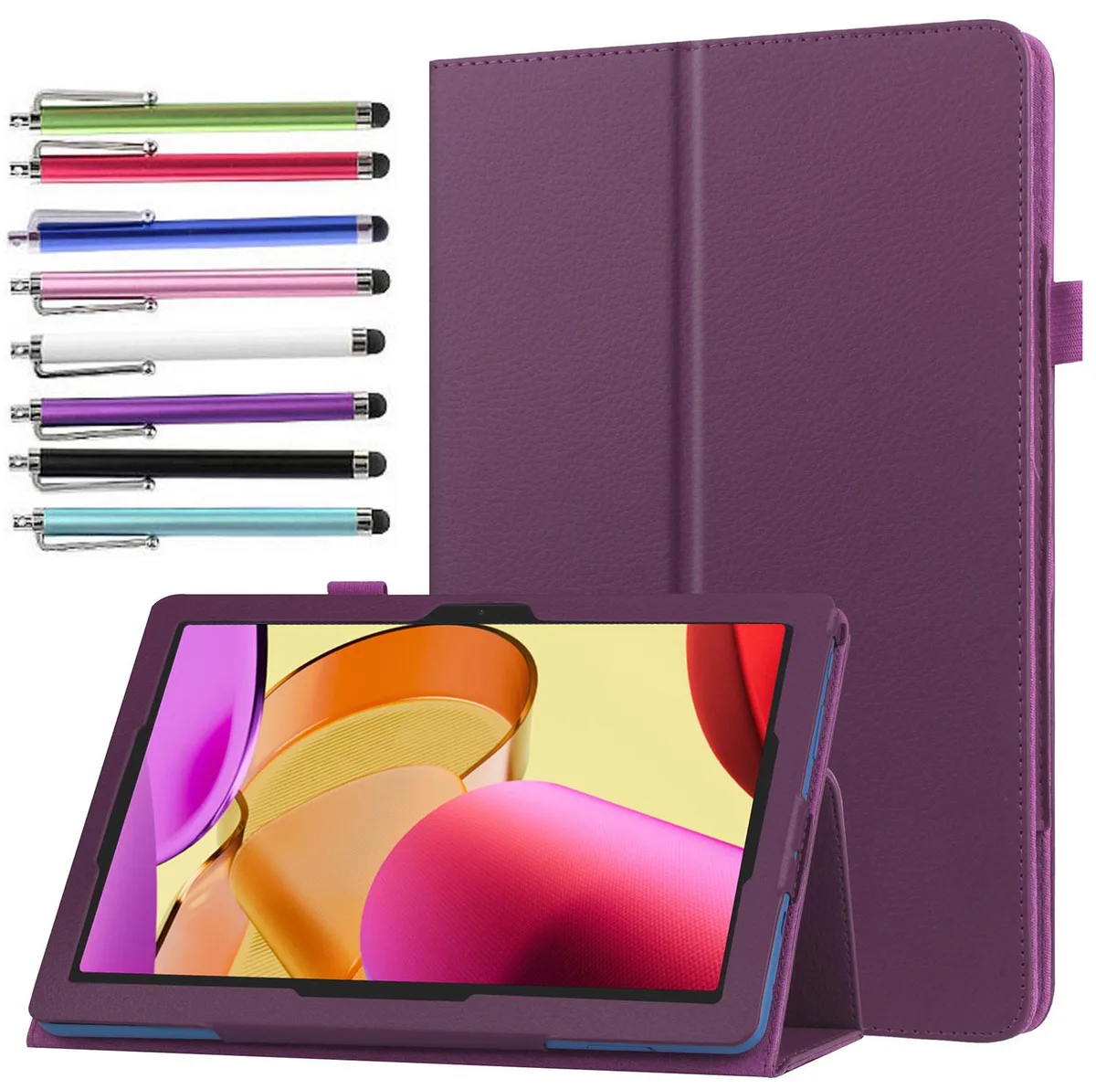anicestore anicestore Flip Case for Samsung Galaxy Tab A9+ 11" 2023 (SM-X210/215/216/218) Purple with Stylus — product photo