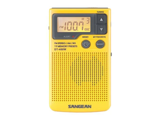 Sangean Sangean DT-400W Digital AM/FM Weather Alert Pocket Radio — product photo