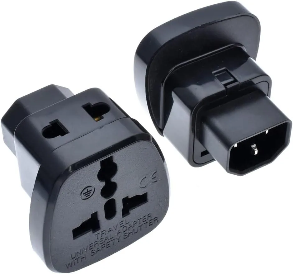 TeKit TeKit WDS320 IEC C14 to Universal Female Adapter 2-Pack — product photo