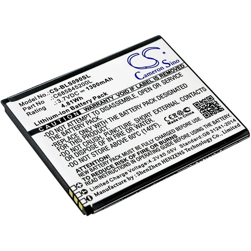 Cameron &amp; Co Cameron &amp; Co DS-CS-BLS090SL cell phone battery 3.7V 1300mAh Li-ion Black — product photo