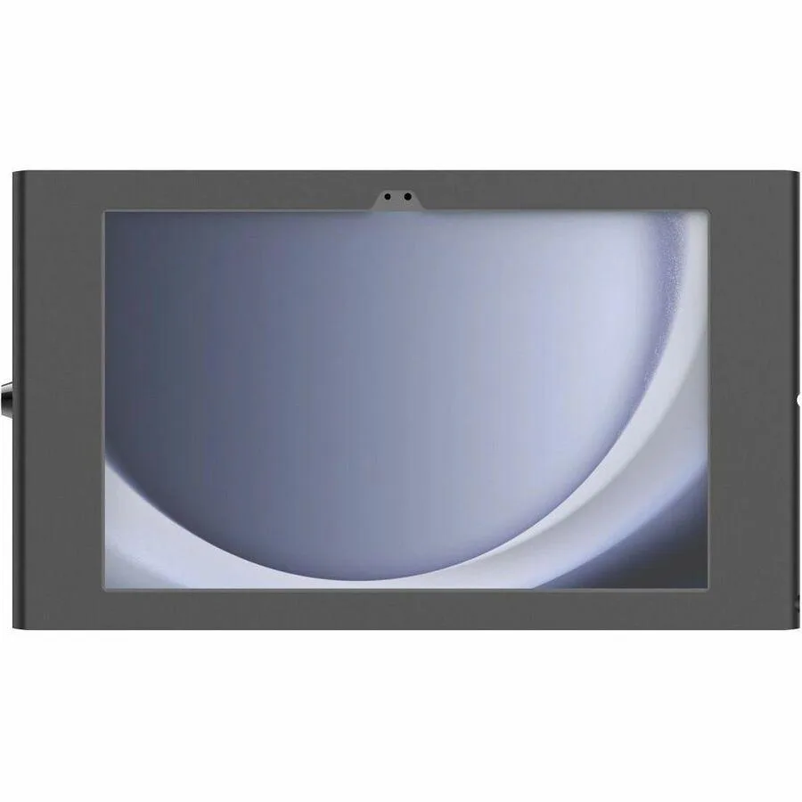 White plastic wall-mounted security enclosure for 11 inch tablet