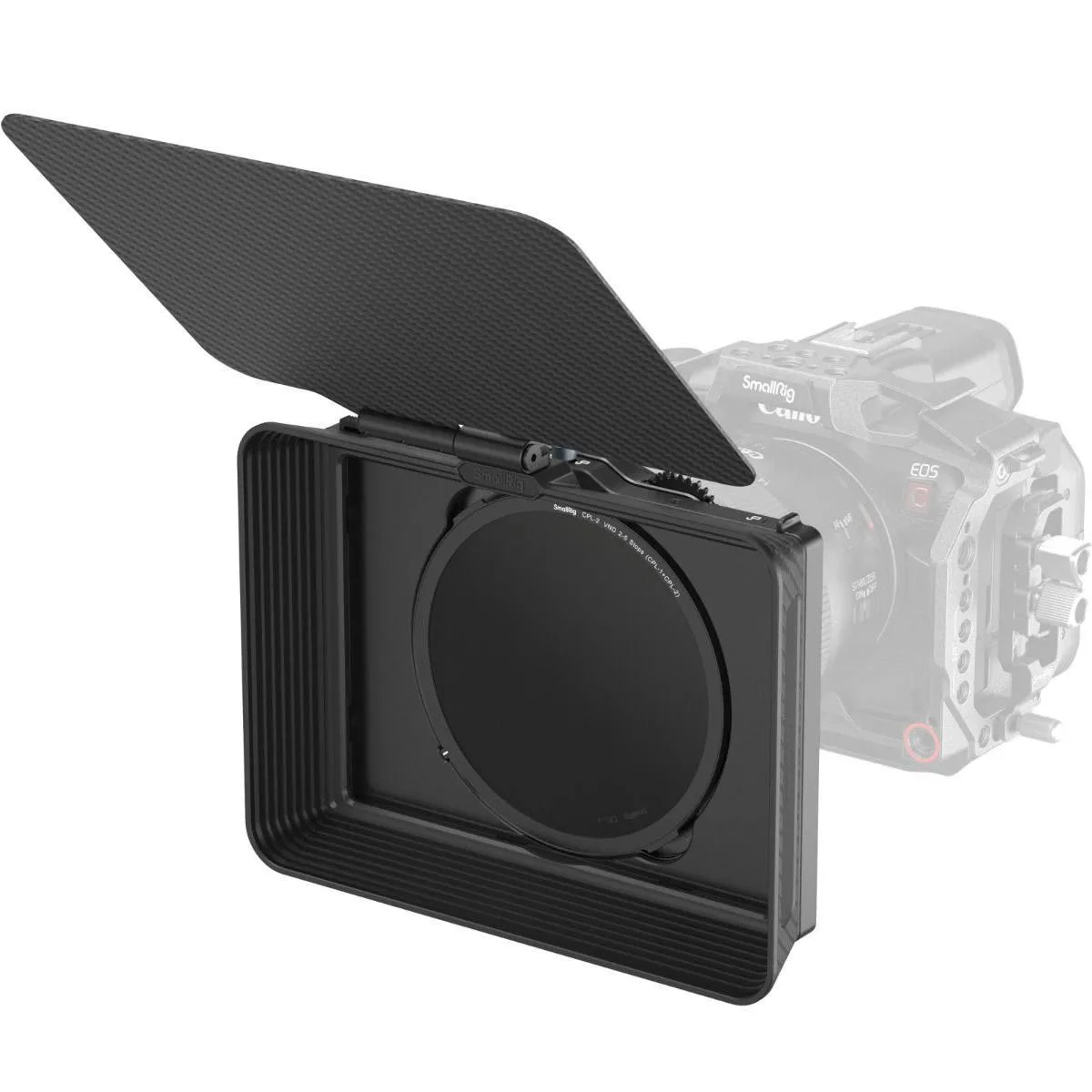 SmallRig matte box 4411 with adjustable clamp and CPL VND filters, aluminium and carbon fibre construction