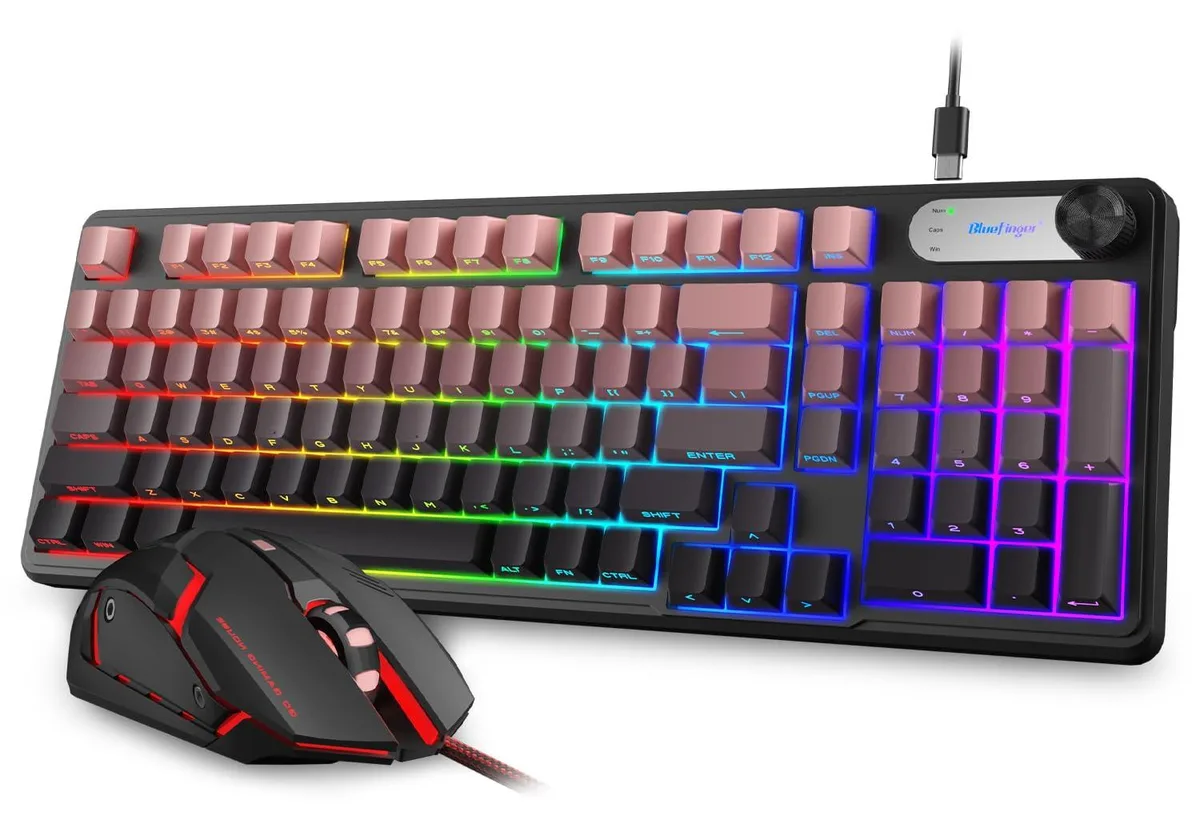  Redragon K98 98 Key RGB Gaming Keyboard and Mouse Combo — product photo