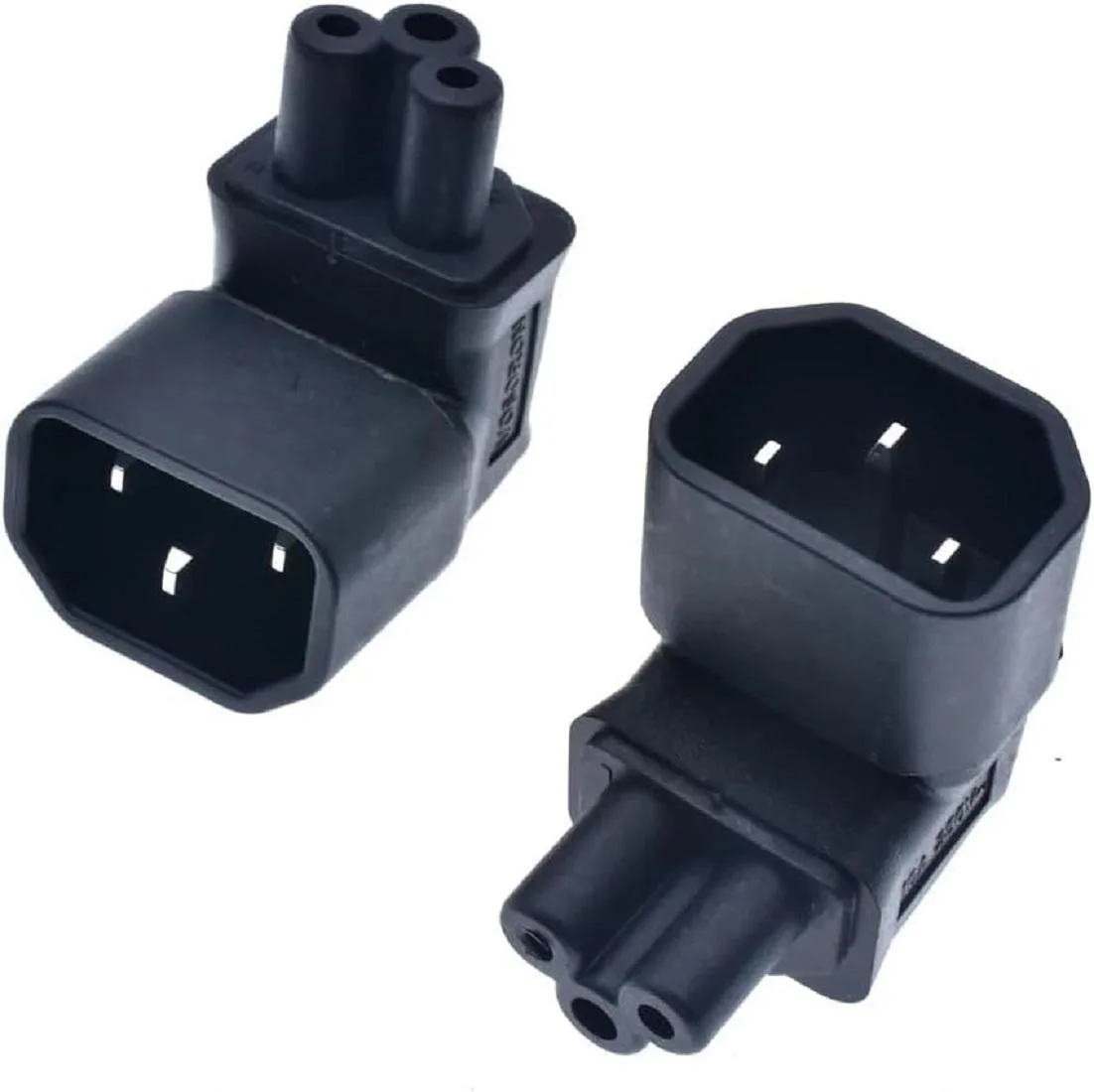 TeKit TeKit IEC 320 C14 to C5 90° Up Angle Power Adapter 2 Pack — product photo