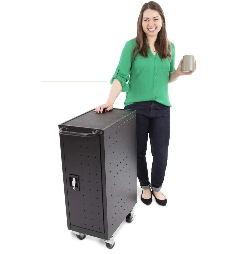 Stand Steady Stand Steady Line Leader Compact 16-Device Charging Cart Black 34in x 23in — product photo