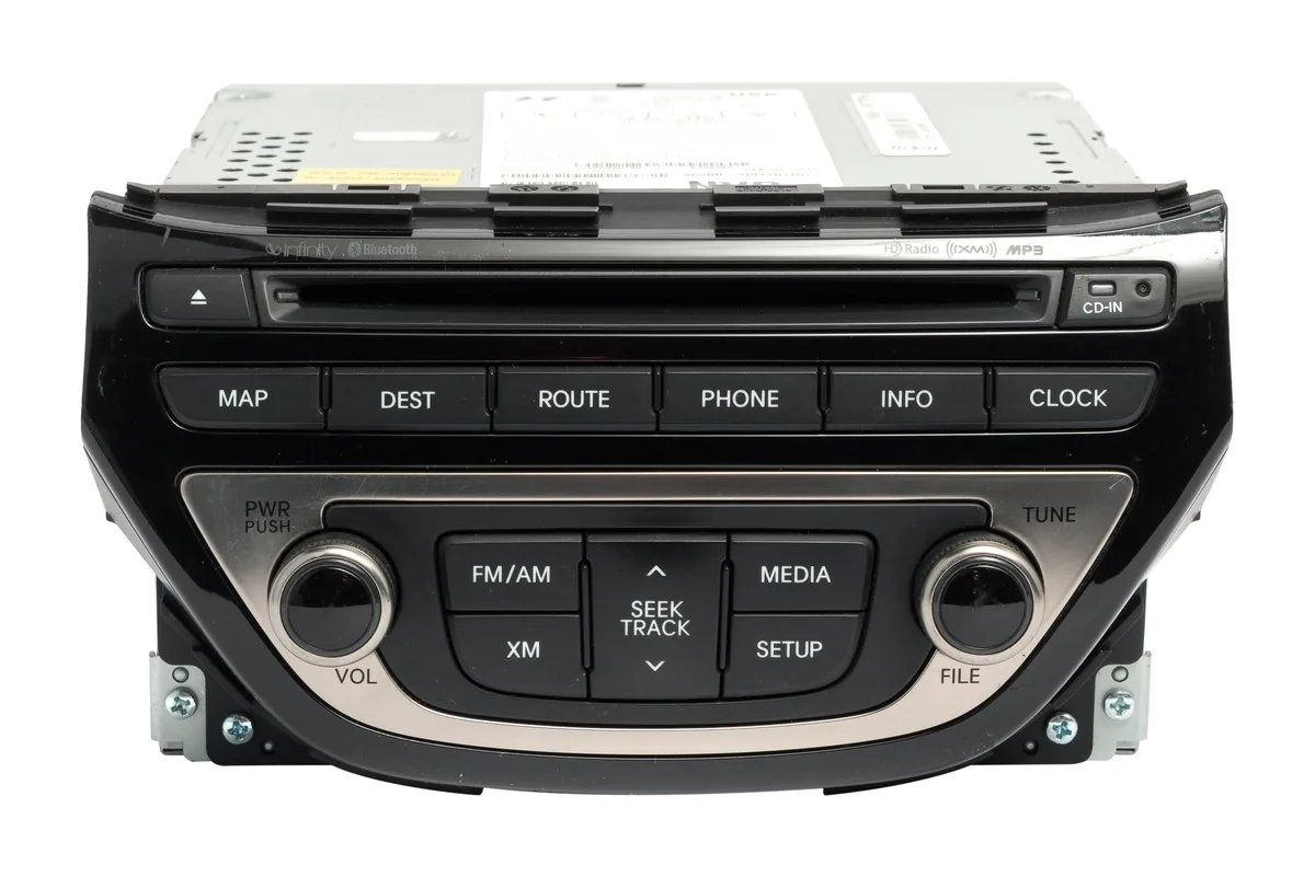 1 Factory Radio 1 Factory Radio 96560-2M770-1HG Receiver AM FM CD 2013-2015 Hyundai Genesis — product photo
