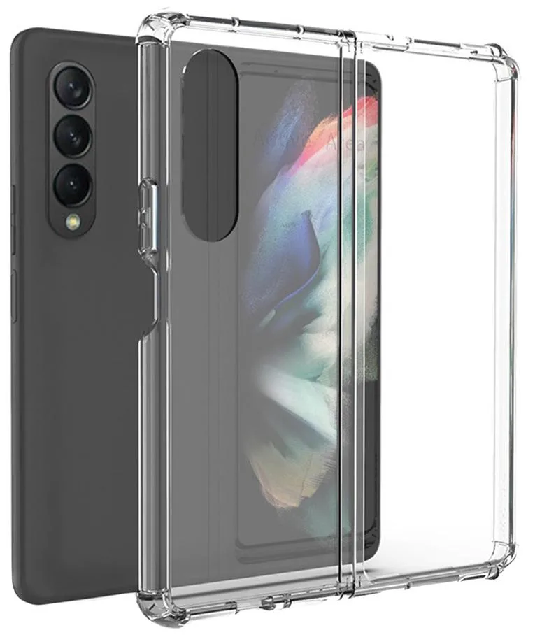 Nakedcellphone Nakedcellphone Clear TPU Case with Anti-Shock Bumpers for Samsung Galaxy Z Fold 3 5G (SM-F926, 2021) — product photo