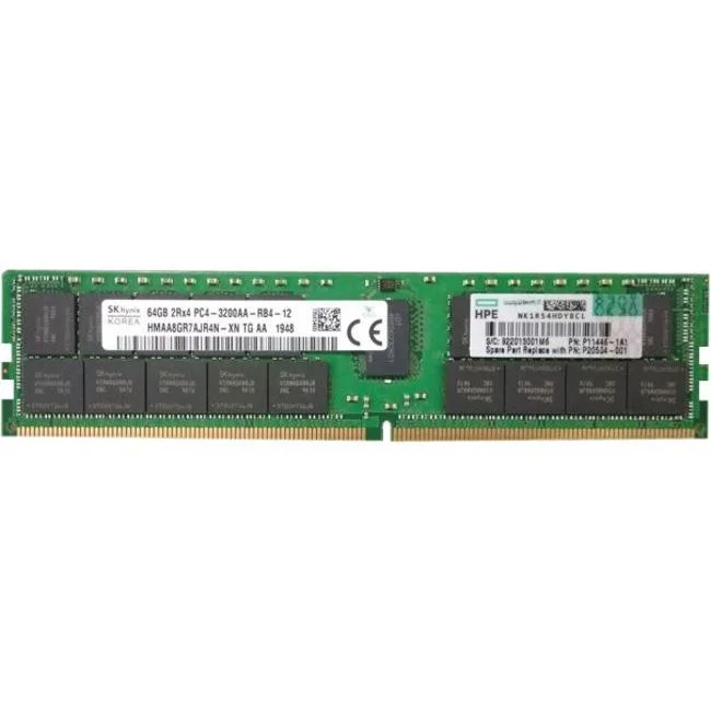 HPE HPE P20504-001 SmartMemory 64GB DDR4 3200MHz ECC Registered DIMM server RAM — product photo