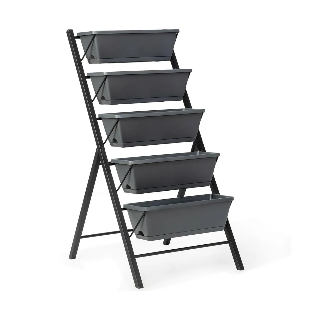 SlickBlue SlickBlue 5-Tier Raised Garden Bed Grey 22.5x27x45in — product photo