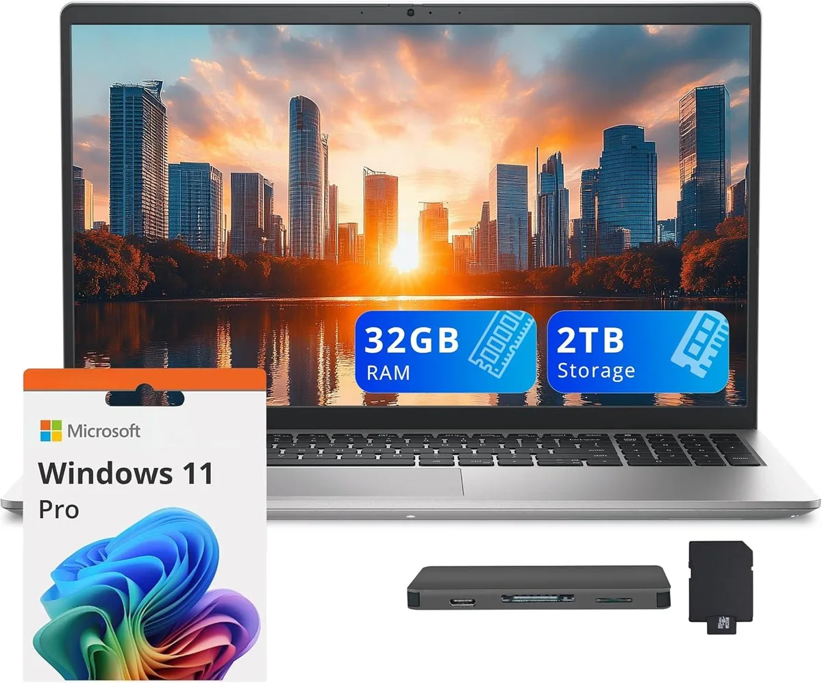 DELL DELL 15 Business Laptop i7-1355U 32GB 1TB+1TB Dock Silver — product photo
