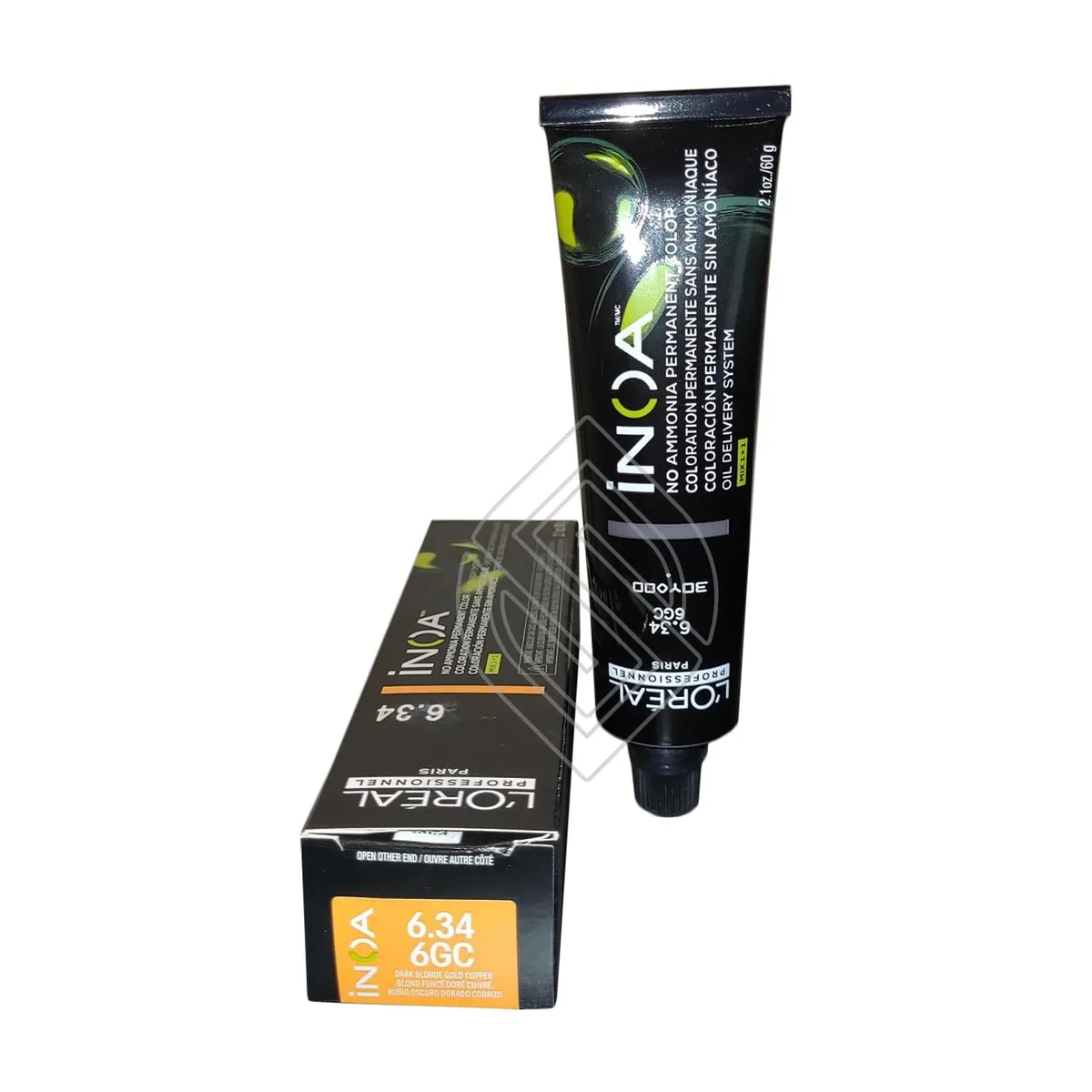 L'Oreal L'Oreal Professionnel Inoa 6.34/6GC Dark Blonde Gold Copper Permanent Hair Color 2.1oz 60g — product photo