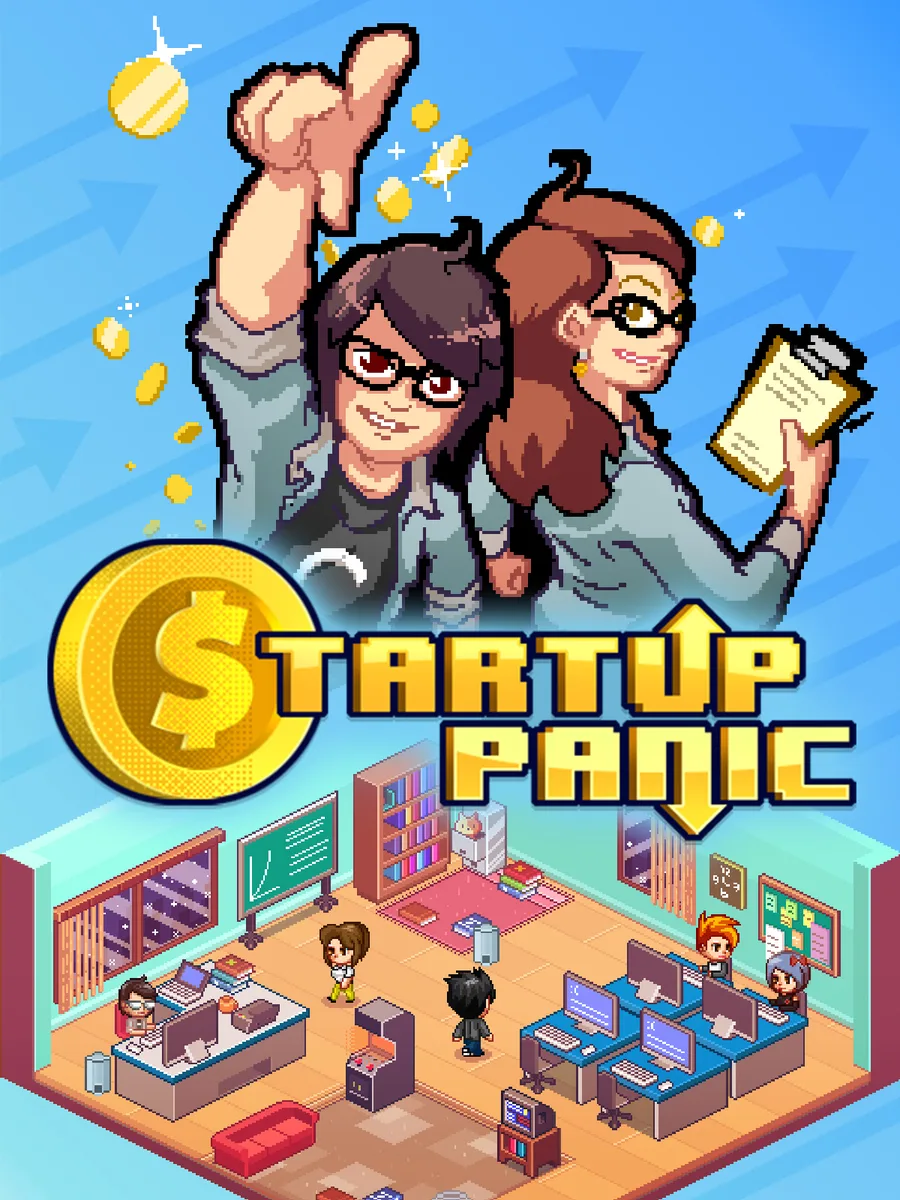 Steam code card for Startup Panic game