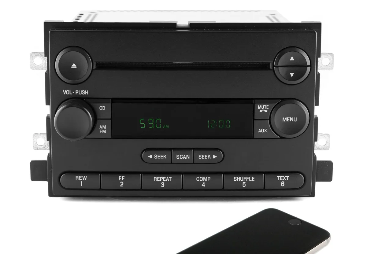 1 Factory Radio 1 Factory Radio 6F9T-18C869-BC OEM AM FM CD Bluetooth 2006-2007 Ford Mercury — product photo