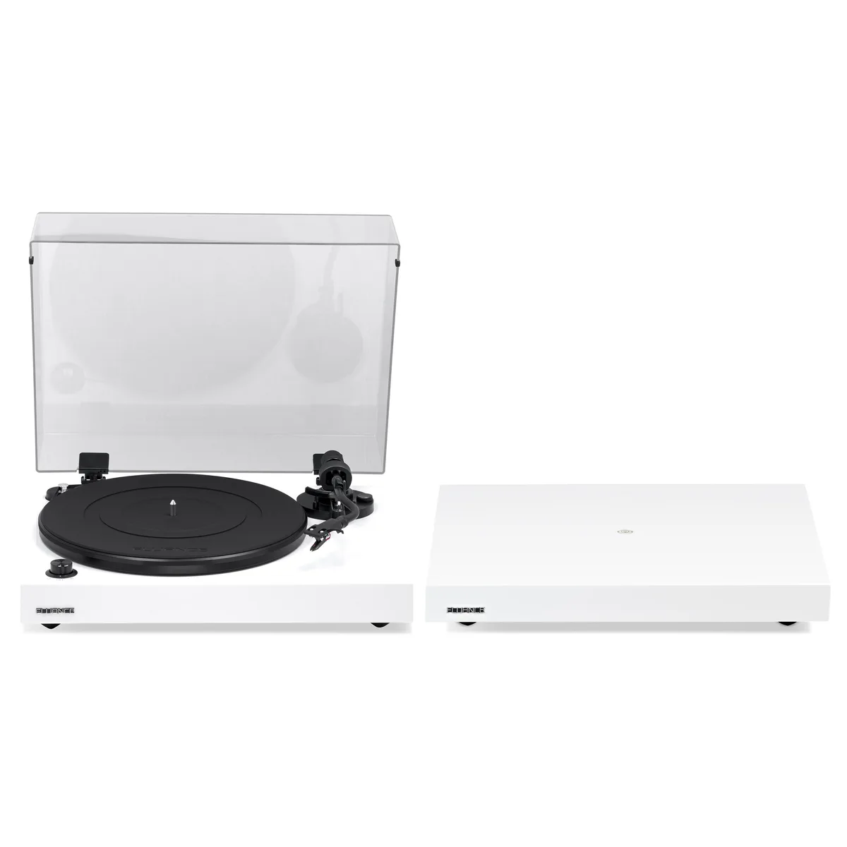 Fluance Fluance RT82WHIB40WH Turntable Piano White Ortofon OM10 Isolation Base — product photo