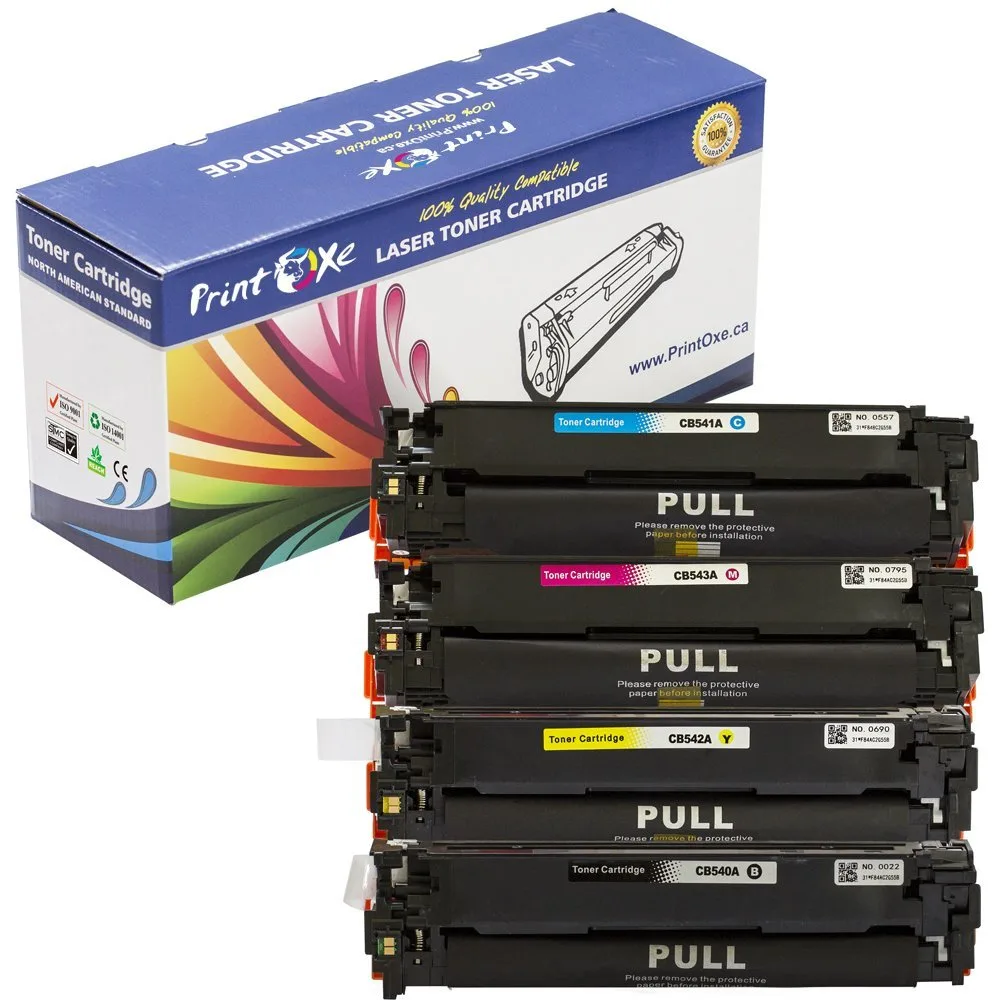 PrintOxe PrintOxe 125A Compatible Toner Cartridge Set of 4 (CB540A CB541A CB542A CB543A) — product photo