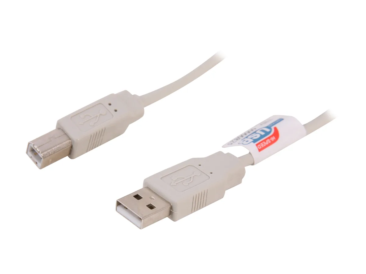 Nippon Labs Nippon Labs USB-3-AB USB 2.0 A to B cable beige male to male — product photo