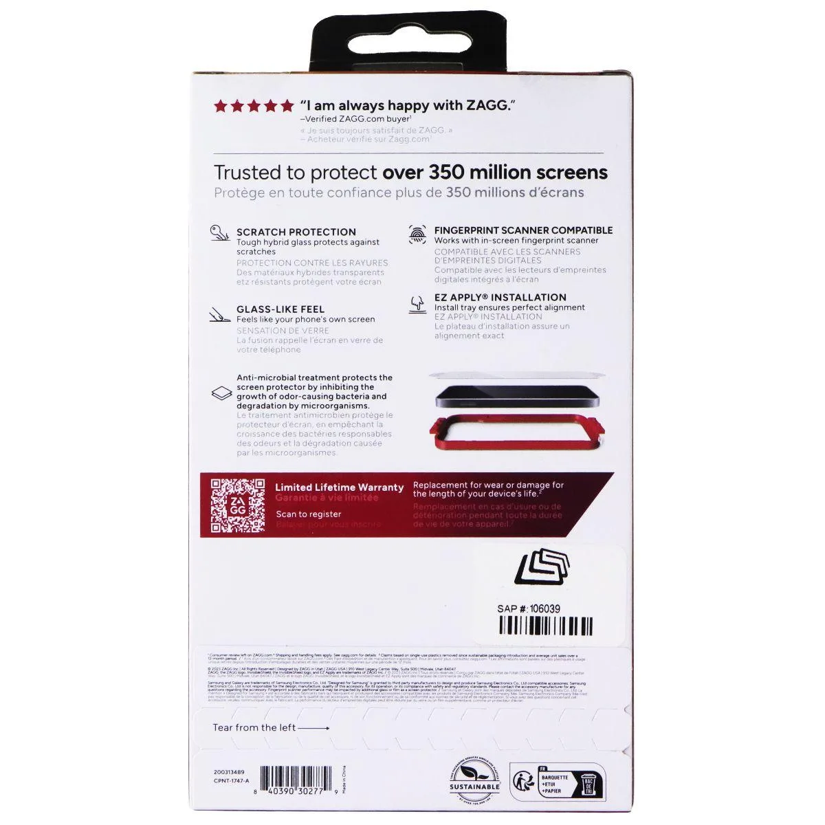 ZAGG ZAGG Invisible Shield Fusion Protect cover for Galaxy S24 — product photo