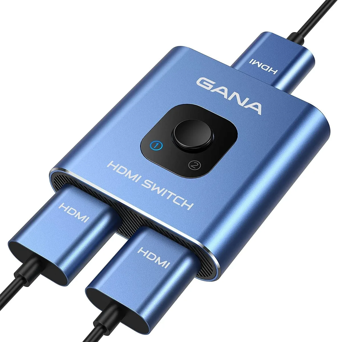 BFKK BFKK HDMI Switch 2 in 1 Out 4K@60Hz Blue — product photo