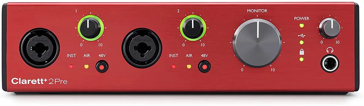 Focusrite Focusrite Clarett+ 2Pre 10-in 4-out USB Audio Interface — product photo