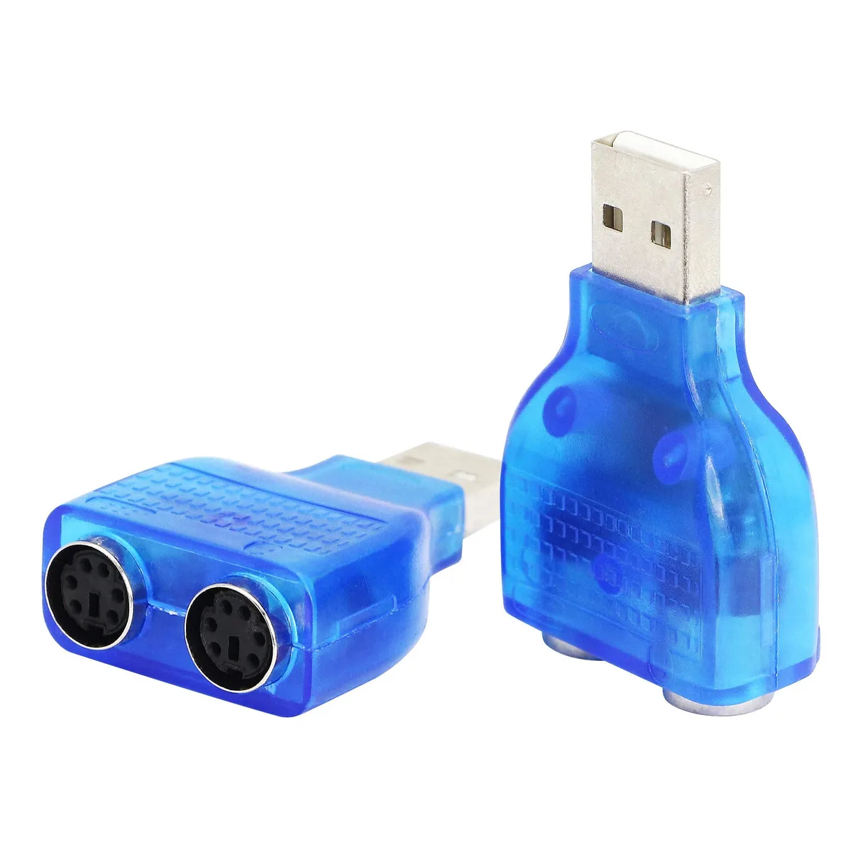 BUCIER BUCIER USB to Dual PS/2 Adapter Blue 2 Pack — product photo
