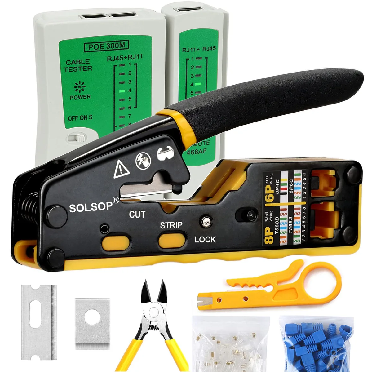 Klein Tools red hand rivet nut setter kit in compact case