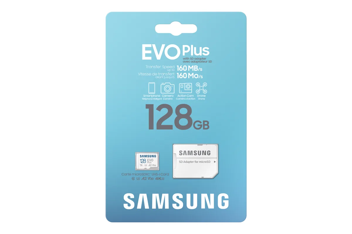 SAMSUNG SAMSUNG EVO Plus 128GB microSDXC memory card MB-MC128SA/CA — product photo