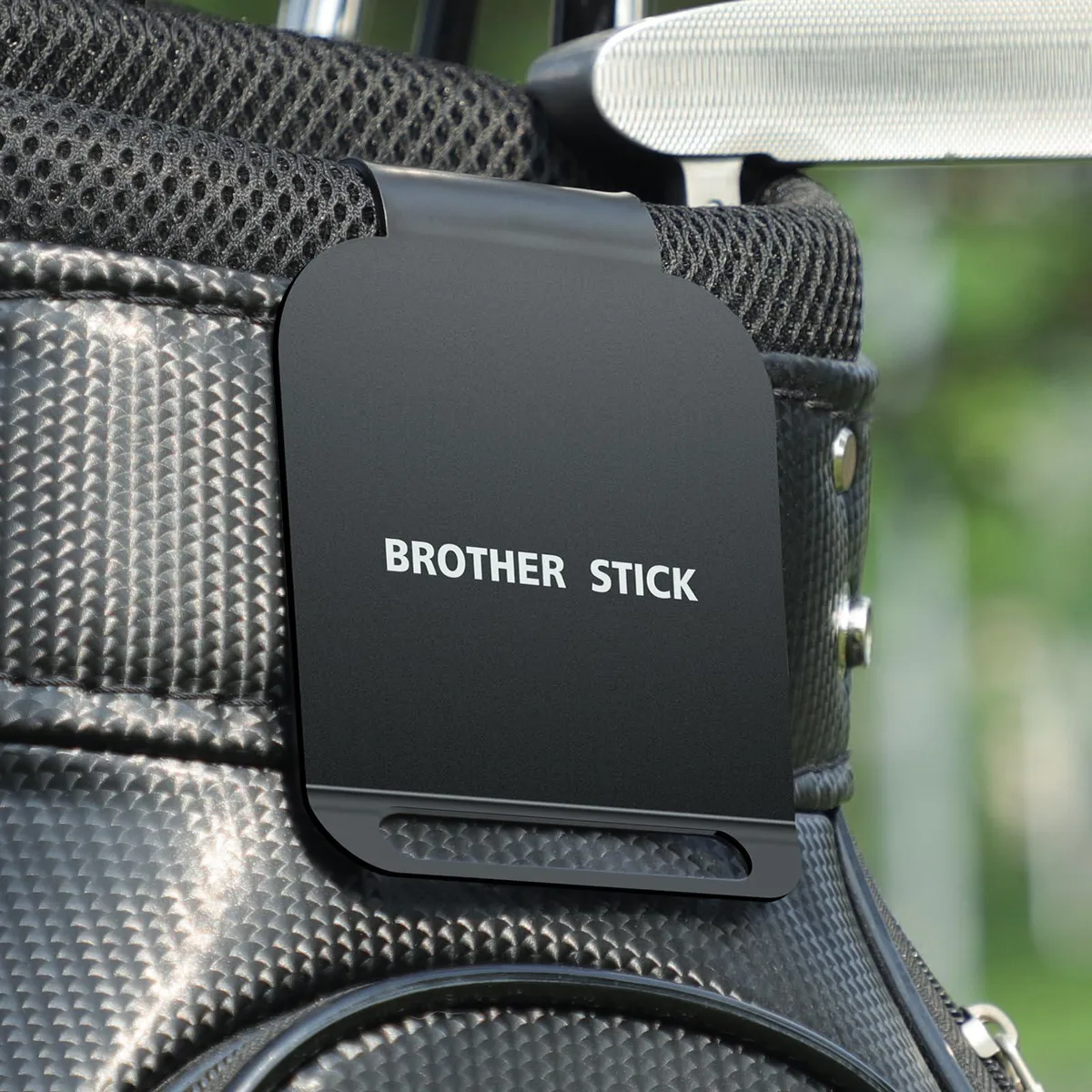  Brother Stick Golf Bag Metal Landing Pad 3.2 x 3.03 x .06 in Black — product photo