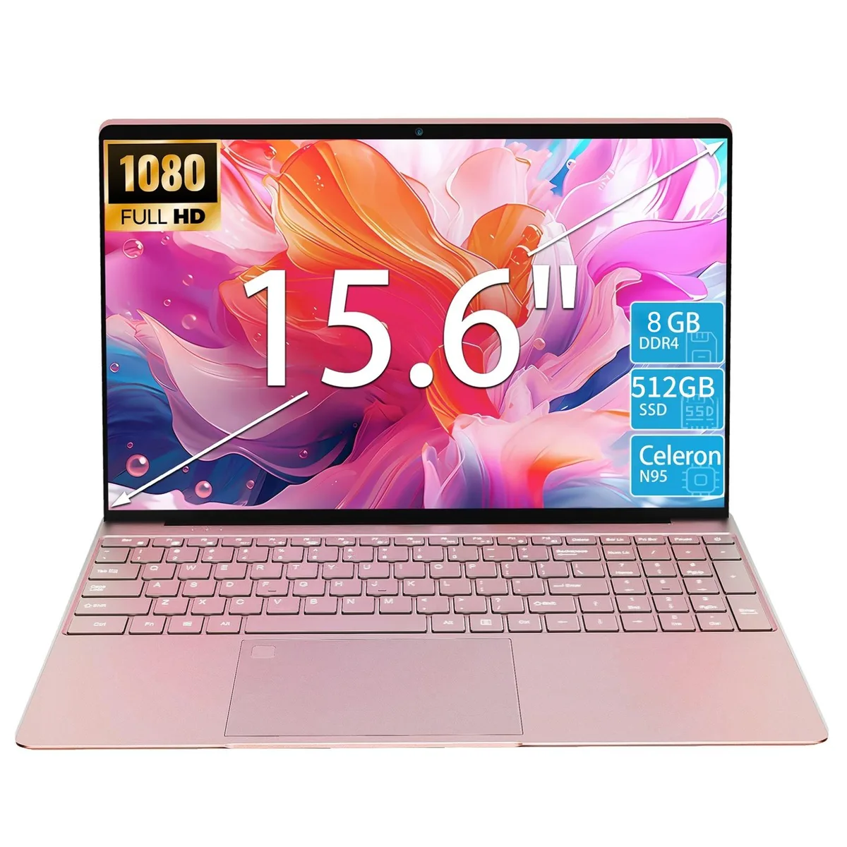 KurieTim KurieTim T152A laptop Intel N95 8GB 512GB 15.6" FHD Rose Gold — product photo