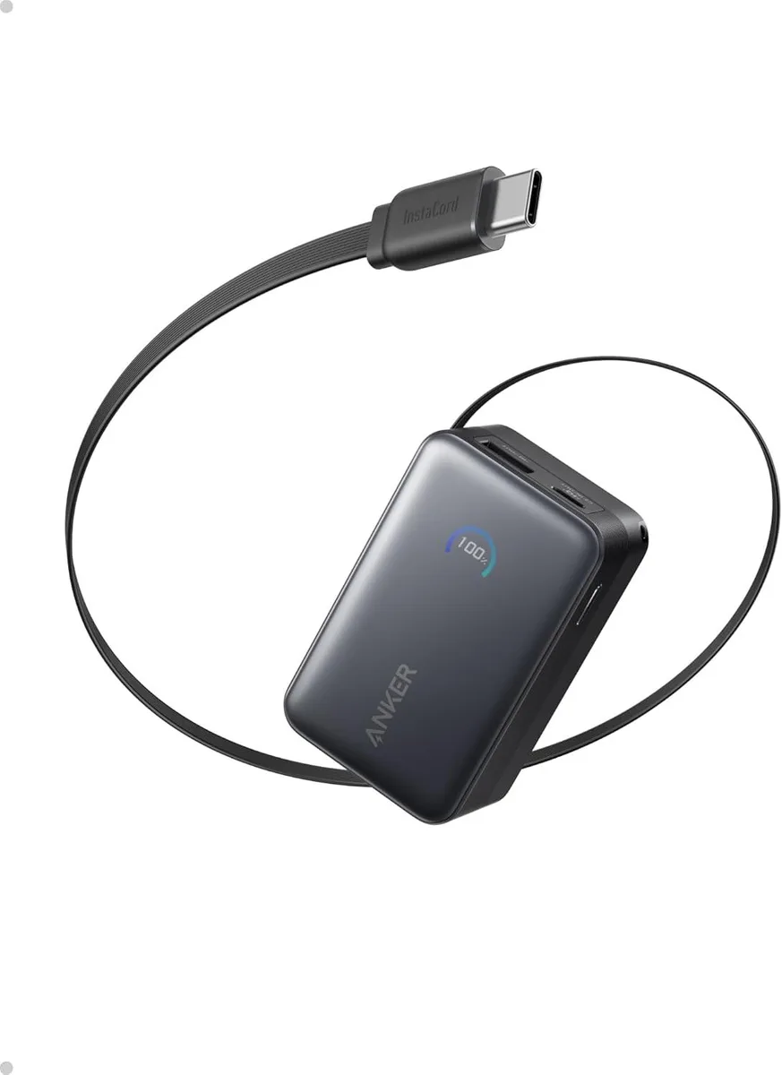 Anker Anker Nano Power Bank 10000mAh 45W Retractable Cable A1638 — product photo